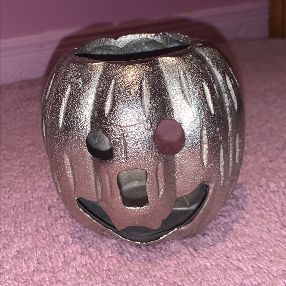Silver Pumpkin Candleholder or for other purposes